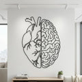 Heart and Brain SVG Metal Art Design | Psychologist & Cardiologist Digital Download